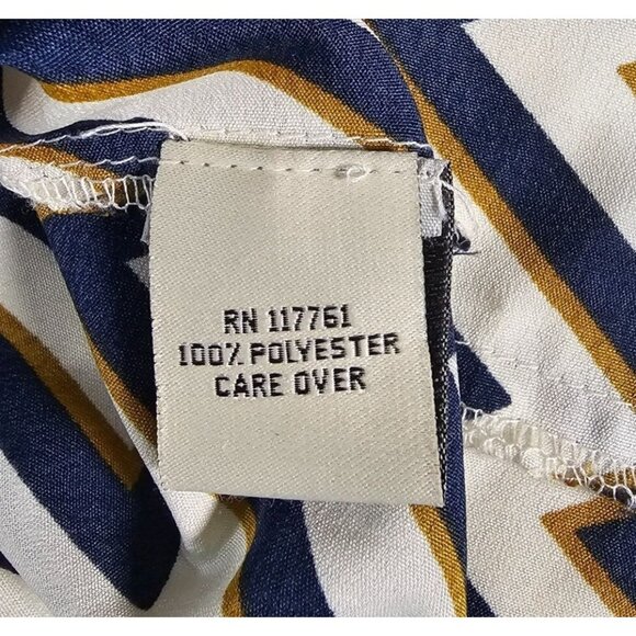 Speed Control New York Size L Chevron Black and White Party Dress Cinched at Wai - Picture 4 of 8